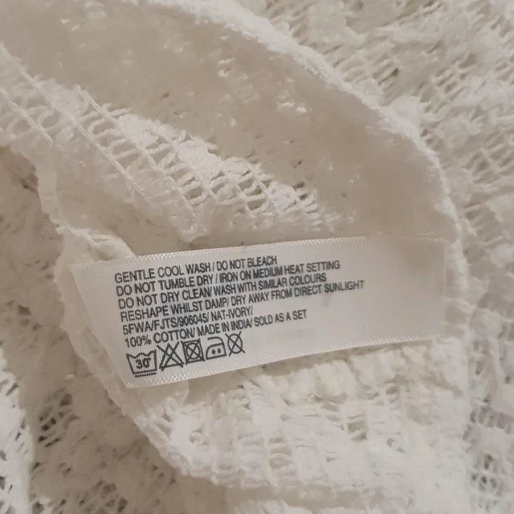Fatface Size 12 White Top 100% Cotton - Picture 7 of 7